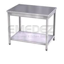 Masa de lucru din inox cu 1 polita inferioara 75x70x85cm