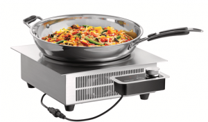 Plita profesionala electrică cu inducție pentru wok incorporabila, 3.5kw 230V, 37x39x13.5cm