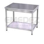 Masa de lucru din inox cu 1 polita inferioara 75x70x85cm